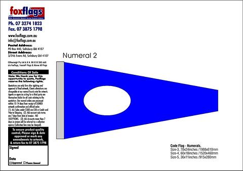 Standard Numeral Pennant 2